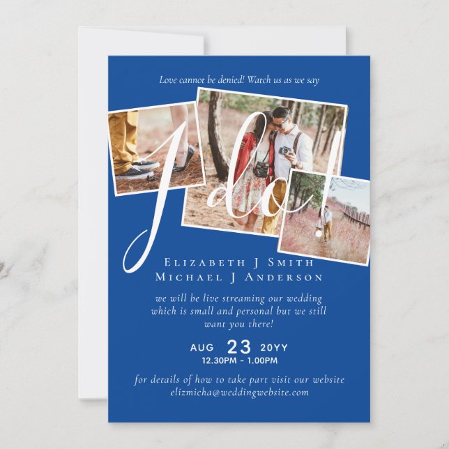 ¡La transmisión en vivo nos dice que lo hago! Boda (Anverso)