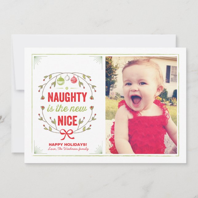 La traviesa es la nueva tarjeta de Navidades de Ni (Anverso)