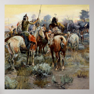 “La Tregua” Arte Occidental por Charles M Russell