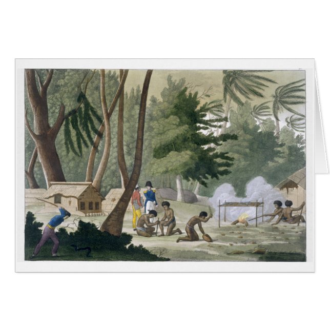La tribu de Papu en la isla de Rawak, platea 20 (Anverso (Horizontal))