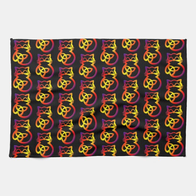 La Trinidad Arcoiris no ayuda la toalla de cocina  (Horizontal)