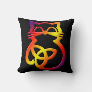 La Trinidad del Arcoiris Knot Cojín decorativo de