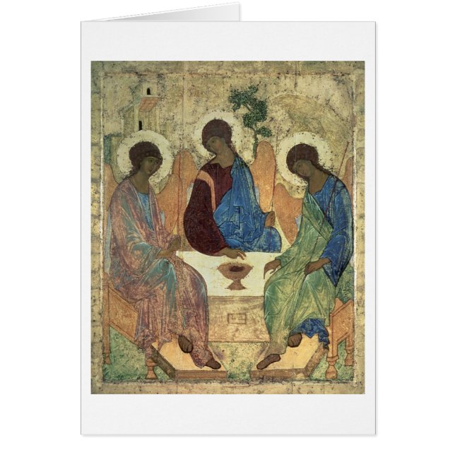 La trinidad santa, 1420s (tempera en el panel) (Frente)