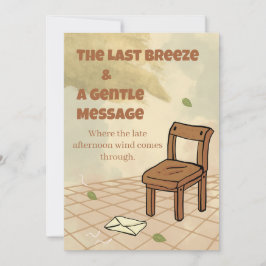 La última brisa & Un mensaje suave Invitación Vint