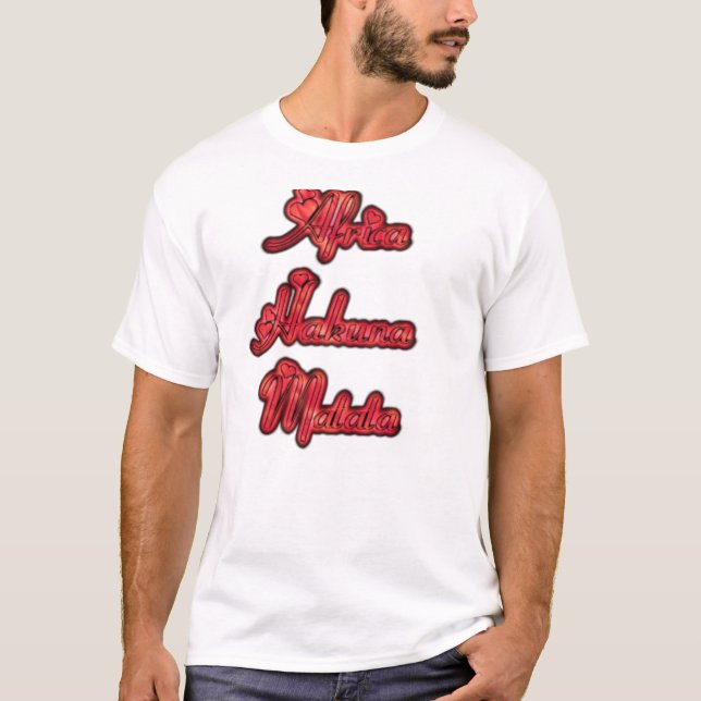 La última camiseta de la marca Hakuna Matata en Áf (Anverso)