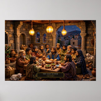 La Última Cena — Arte con ladrillos de construcció