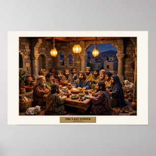 La Última Cena — Arte con ladrillos de construcció