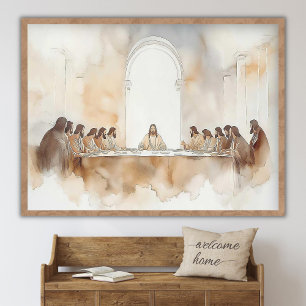 La Última Cena, Arte Cristiano para Pared, Imagen 