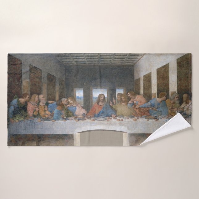 La última cena, Leonardo da Vinci, 1495-1498 (Toalla de baño)