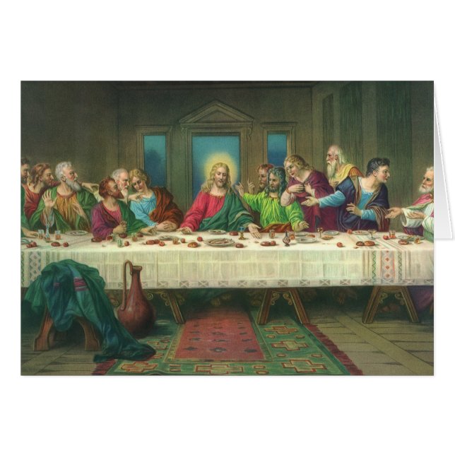 La última cena originalmente de Leonardo da Vinci (Anverso (Horizontal))