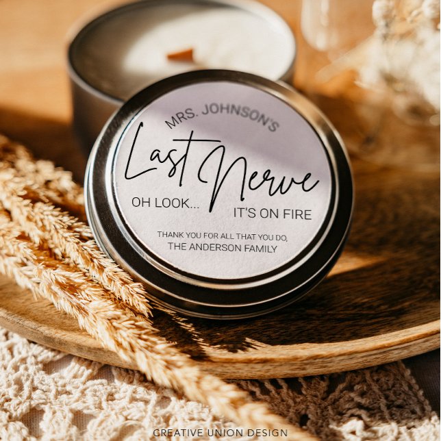 La última etiqueta de velas de nervio del profesor (Subido por el creador)