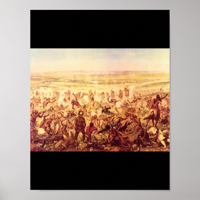 La última pelea de Custer', Arte desconocido de Es (Frente)