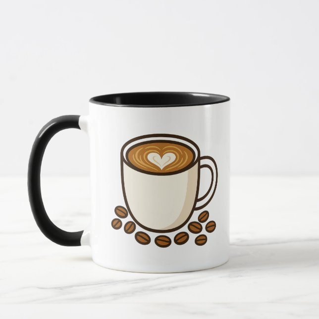 La última taza de arte de Coffee Lover - Cappuccci (Izquierda)