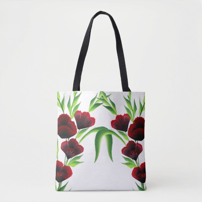La una bolsa de asas floral de acrílico del (Anverso)