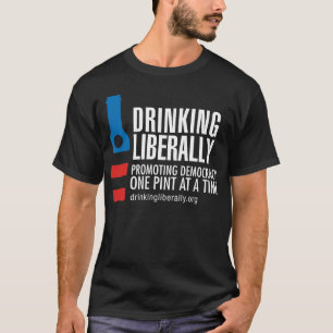 La una camiseta negra de los hombres de la pinta