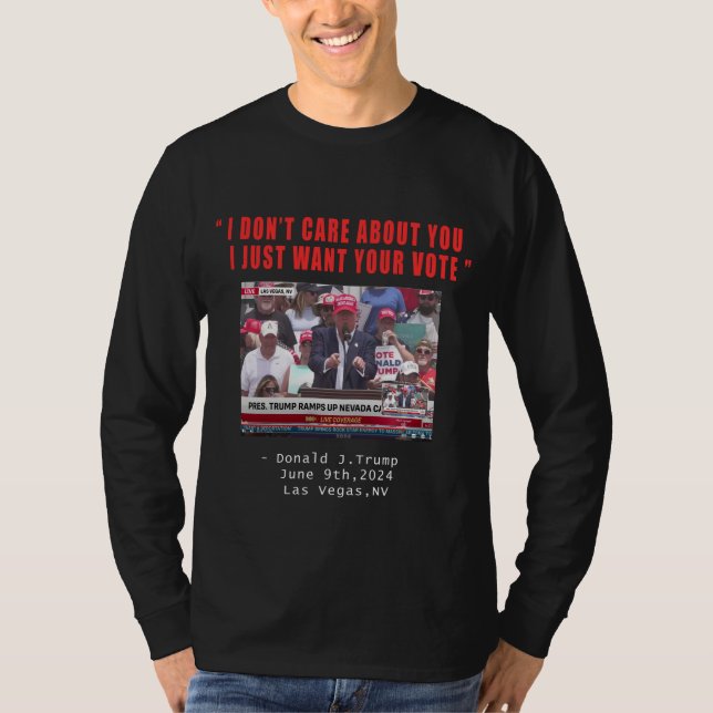 La única camiseta de la verdad de Trump - manga la (Anverso)