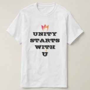 LA UNIDAD COMIENZA CON U camiseta de grupo persona