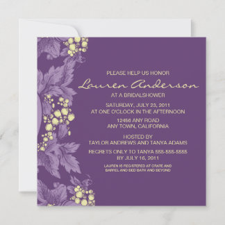 La uva deja una invitación a la ducha de novia
