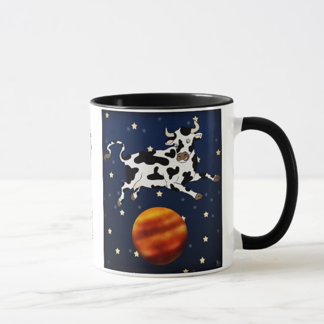 La vaca apunta más arriba, taza (Derecha)