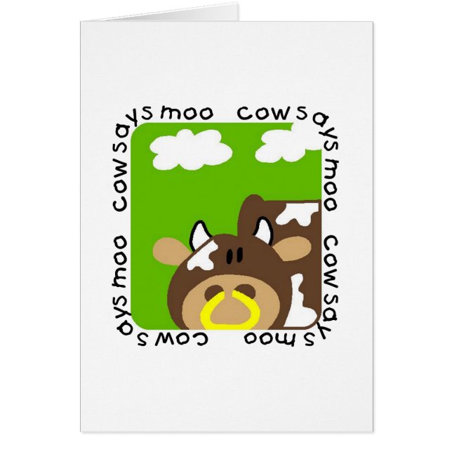 La vaca dice las camisetas y los regalos del MOO (Frente)