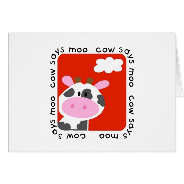 La vaca dice las camisetas y los regalos del MOO (Anverso (Horizontal))