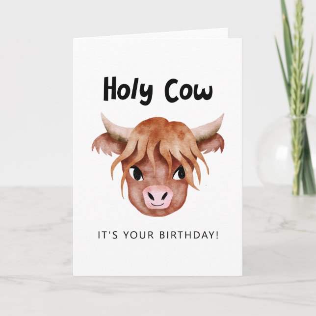 La vaca sagrada es tu tarjeta de cumpleaños (Anverso)