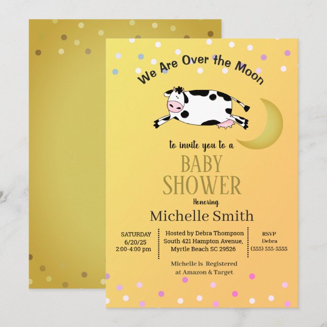 La Vaca Saltó Sobre La Invitación A La Luna (Anverso / Reverso)