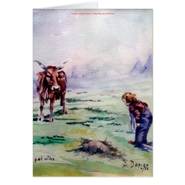 La vaca y el niño (Frente)