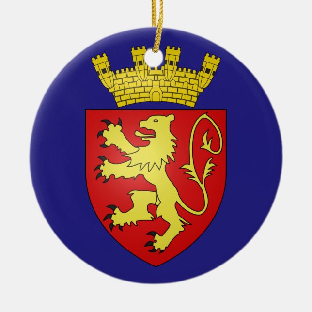 La Valeta Malta Escudo Ornamento de Navidad (Frente)