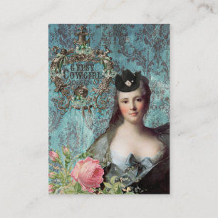 La vaquera gitana diseña la tarjeta de visita de