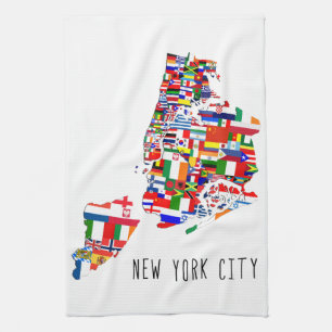 La vecindad de New York City señala la toalla de