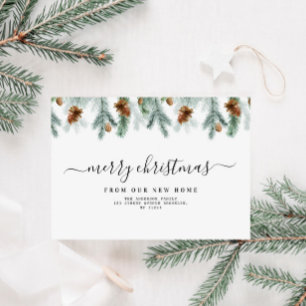 La vegetación alegre navidad invitación en movimie