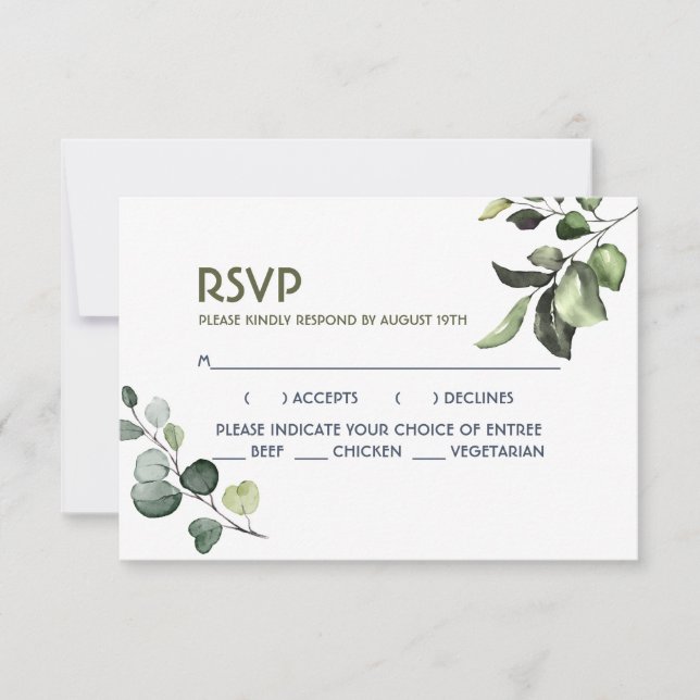 La vegetación deja al aire libre Boda respuesta de (Anverso)