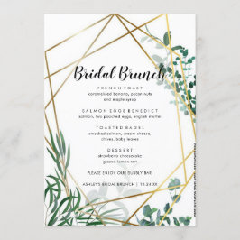 La vegetación deja el menú de brunch de novias
