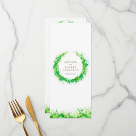 La vegetación era acuarela arte el menú