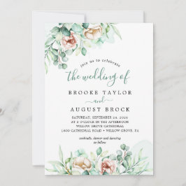 La vegetación esmeralda El Boda De La Invitación