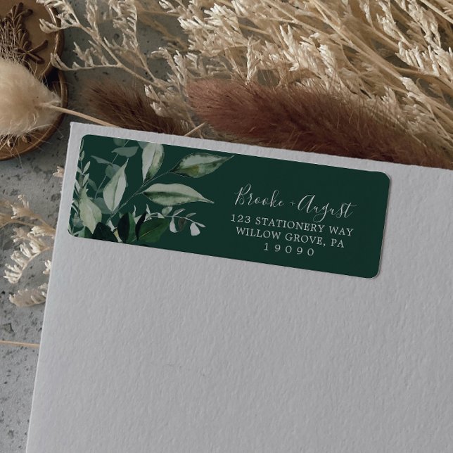 La vegetación esmeralda | Etiqueta de dirección de (Subido por el creador)