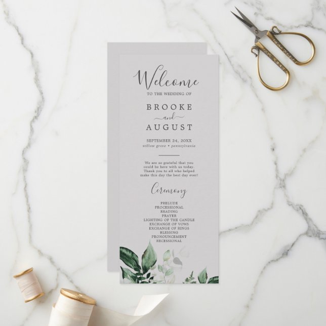 La vegetación esmeralda | Programa de bodas grises (Anverso/Reverso In Situ)