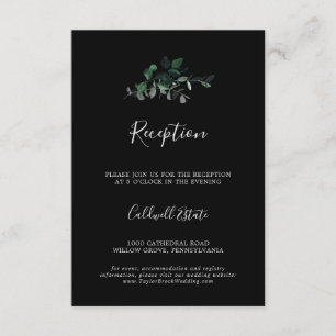 La vegetación esmeralda   Recepción de la boda neg