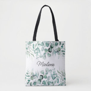 La vegetación Eucalyptus deja la bolsa de tote de