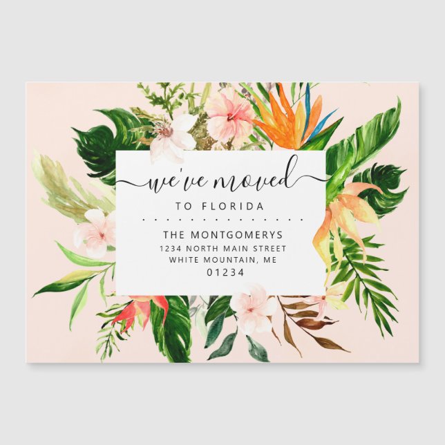 La vegetación tropical de flores rosadas en Florid (Anverso)