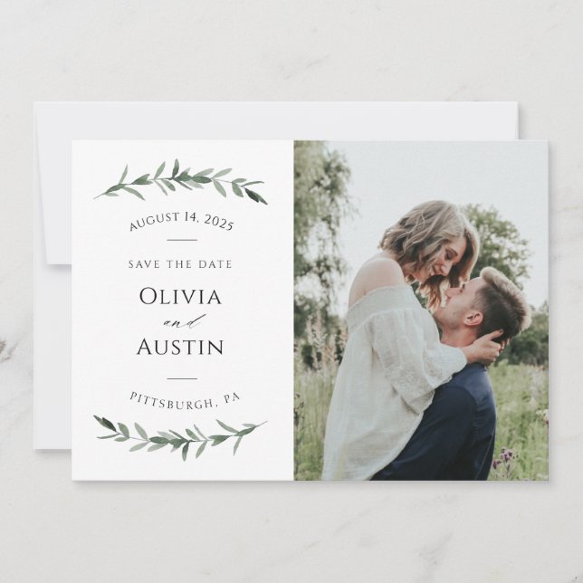 La vegetación vegetal botánica salva la fecha (Anverso)