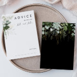 La vegetación y la hoja de oro | Tarjeta de asesor<br><div class="desc">Diseñamos esta vegetación y hoja de oro | tarjeta de consejo boda negro para completar su boda boho simple y elegante. Cuenta con una hoja de eucalipto blanca y verde moderna, un follaje de helecho, una flor suculenta y hojas de Relieve metalizado de oro mínimas. Estos elementos le dan un...</div>
