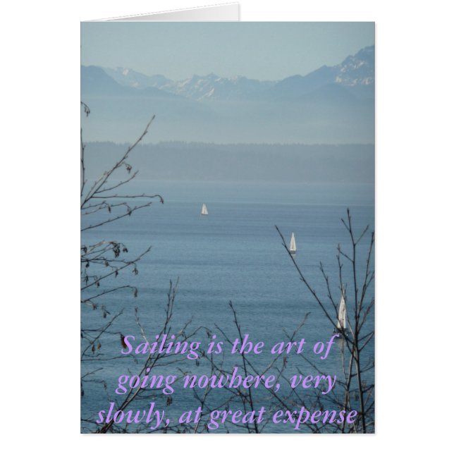 La vela es el arte de no ir a ninguna parte (Frente)