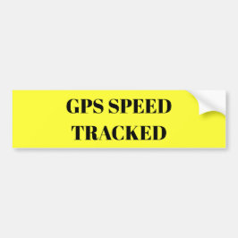 La velocidad de GPS siguió al pegatina
