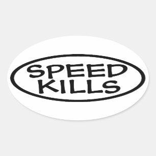 La velocidad mata a los pegatinas del coche