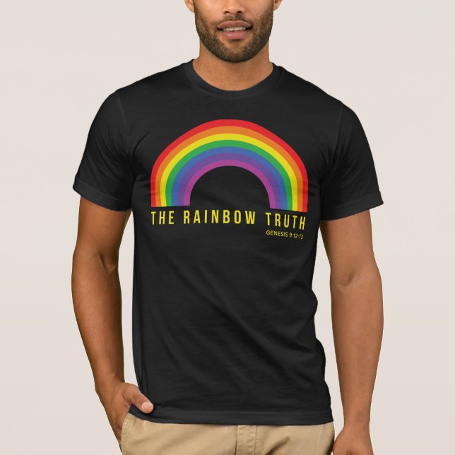 La verdad del arcoiris de las camisetas negras de  (Anverso)