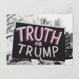 La verdad o la postal de Trump