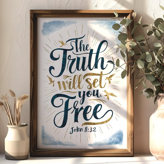 La Verdad os Hará Libres Juan 8:32 Arte (Subido por el creador)