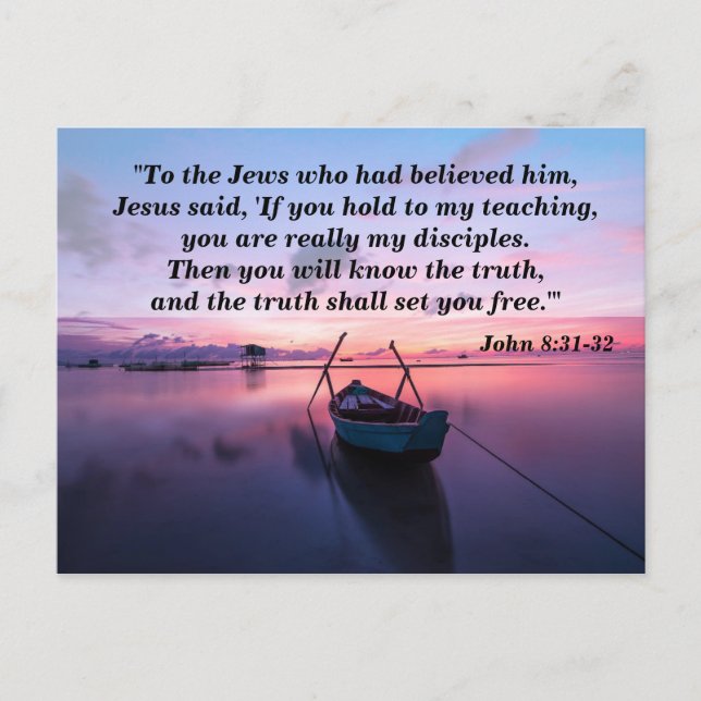 La Verdad te Libera Tarjeta de Memoria Bíblica (Anverso)